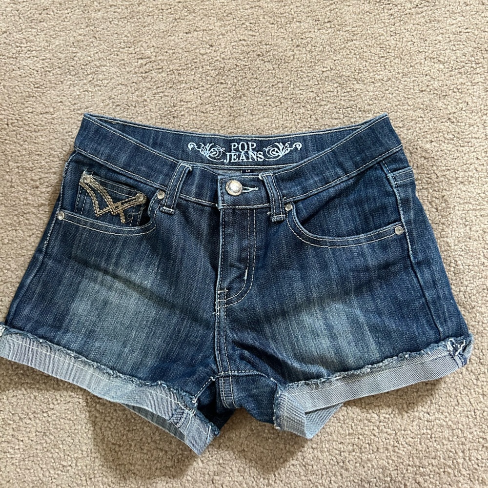 Pop Jeans denim shorts, size 12 in juniors